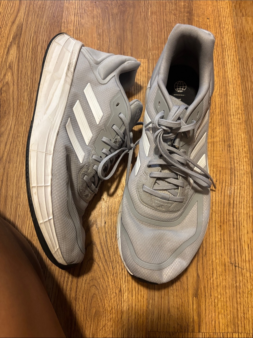 adidas Men's Light Gray Athletic Running Shoes